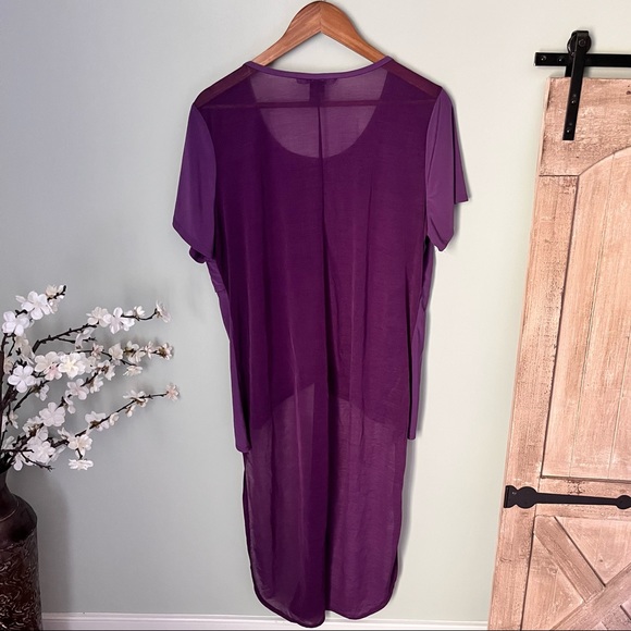 Ashley Stewart Hi Low Duster Top Size 18/20 - Picture 4 of 4